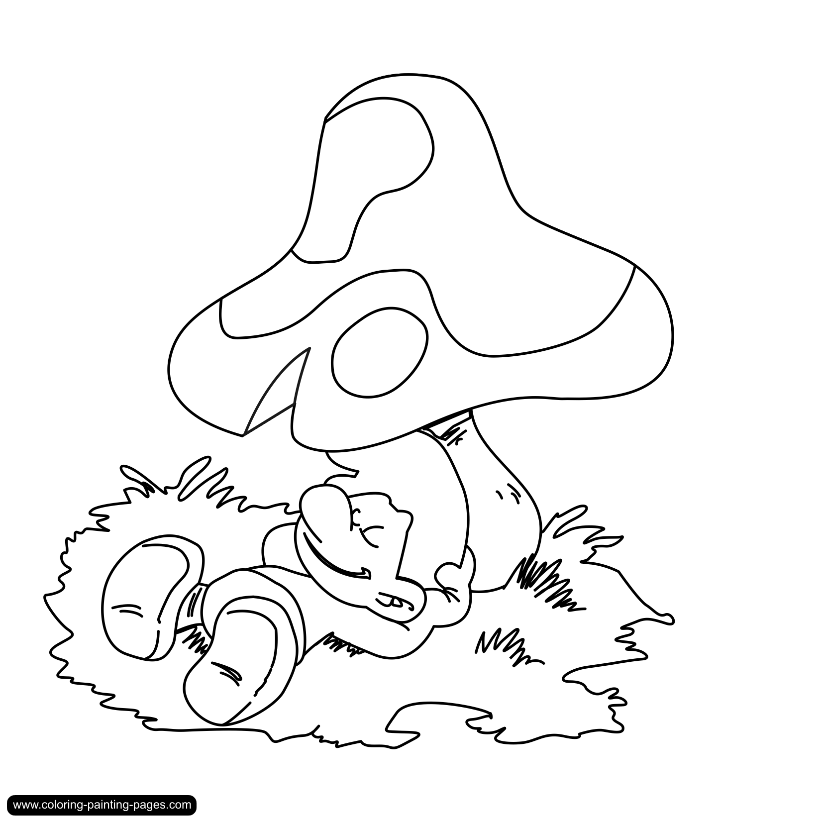 smurfs coloring pages free - photo #47