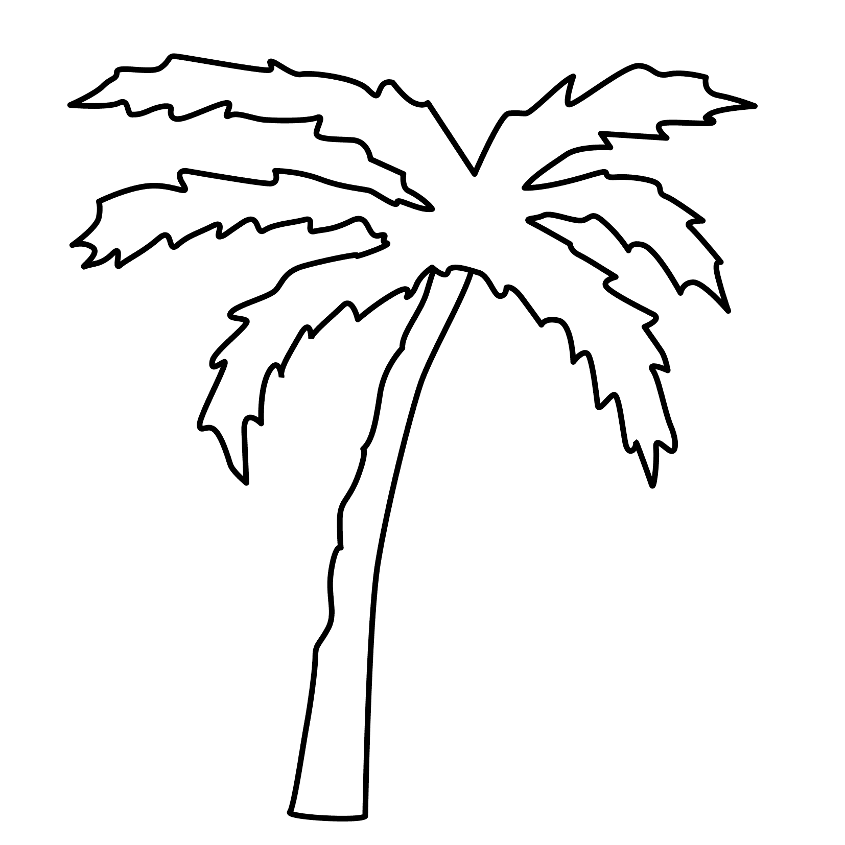 palm tree coloring pages - photo #29