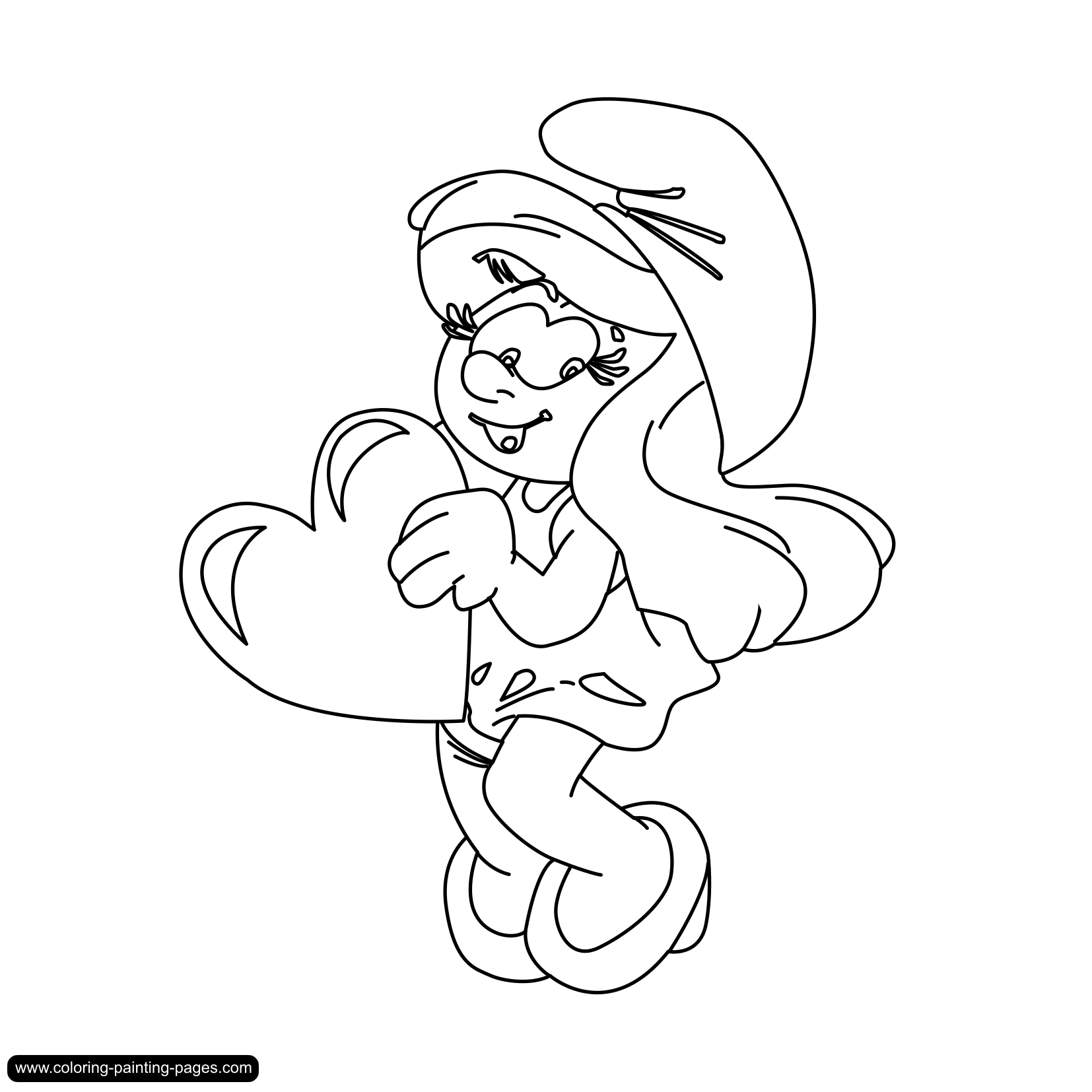 smurfs coloring pages free - photo #29