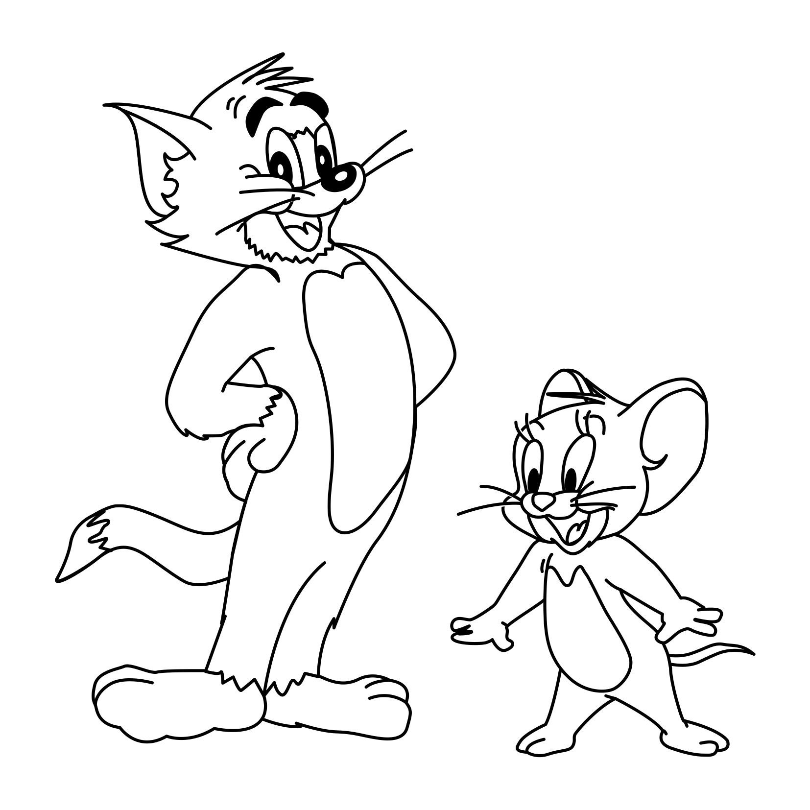 Tom And Jerry Christmas Coloring Sheets In Color Of Of ...