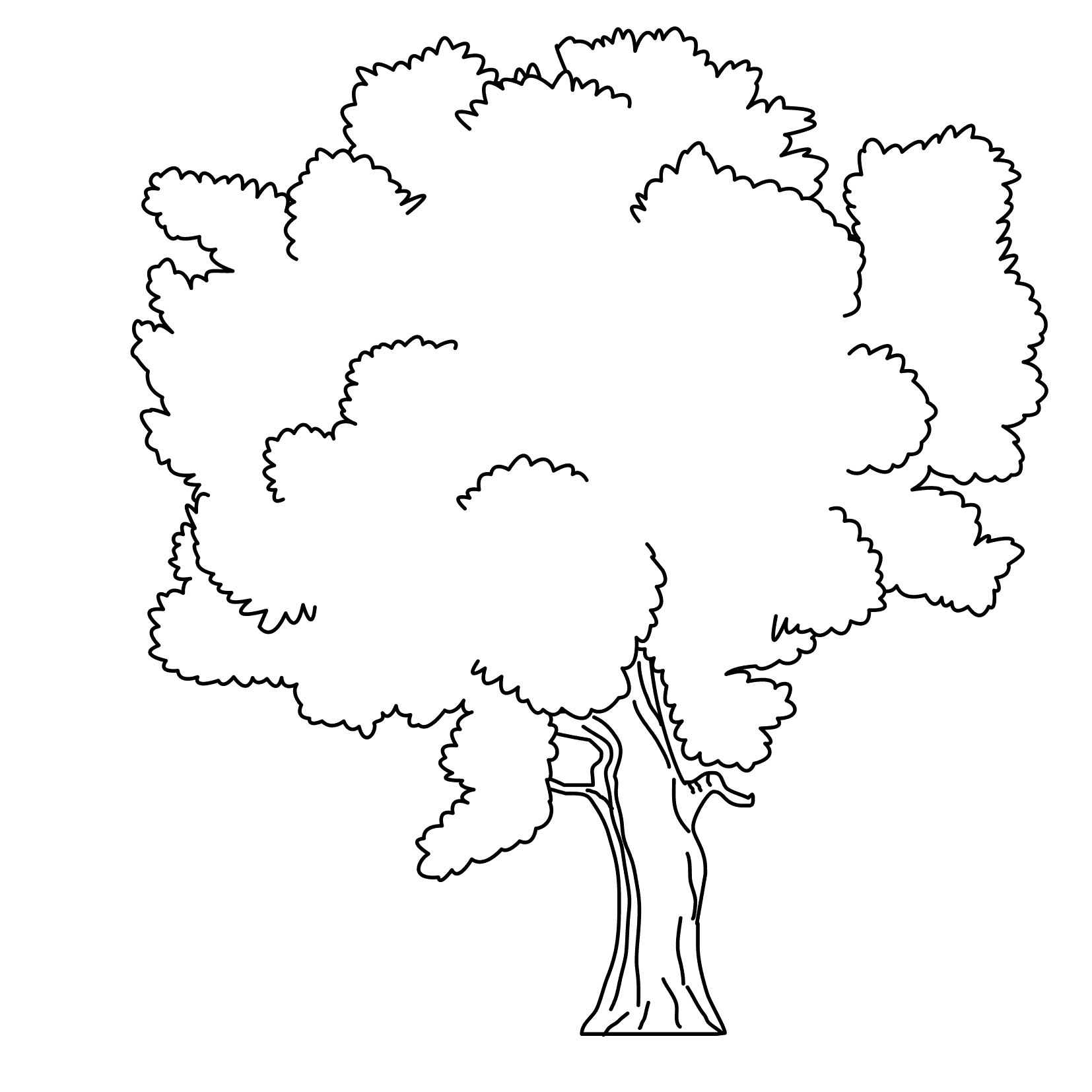 images of trees coloring pages - photo #16